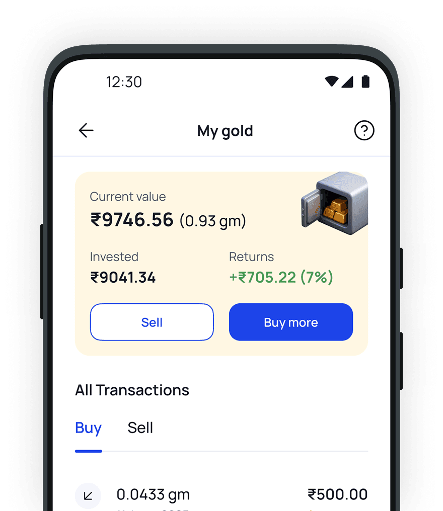 Track your gold investment
